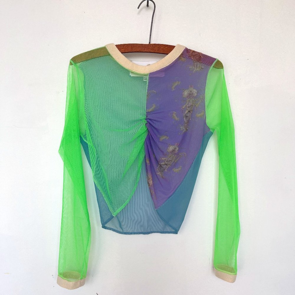 *Rare* Lou Dallas x Will Sheldon  sheer croptop
